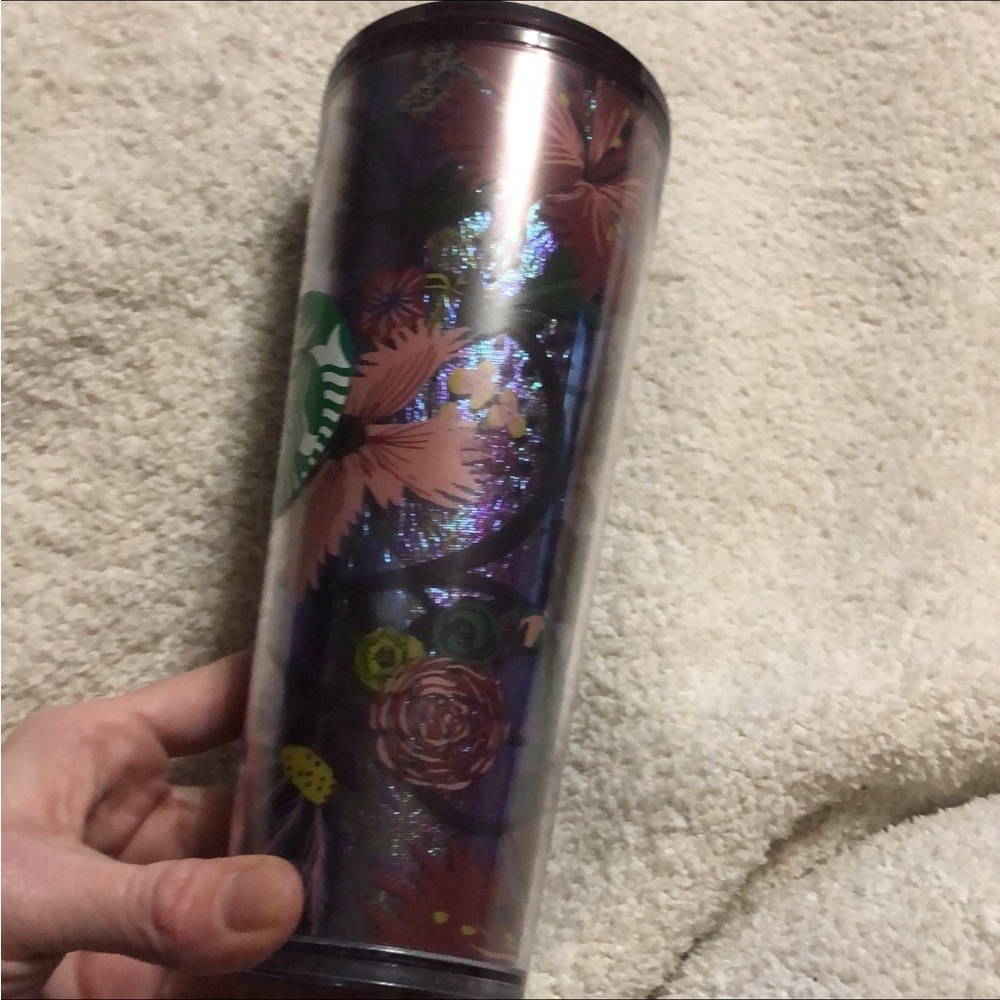 Starbucks foil flower fall cold cup tumbler 2021 - Picture 2 of 5